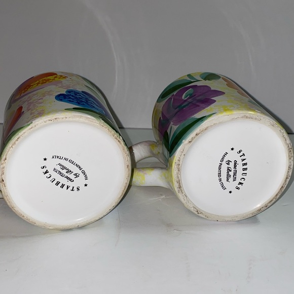 Vintage Starbucks made in Italy floral cups - Picture 3 of 4